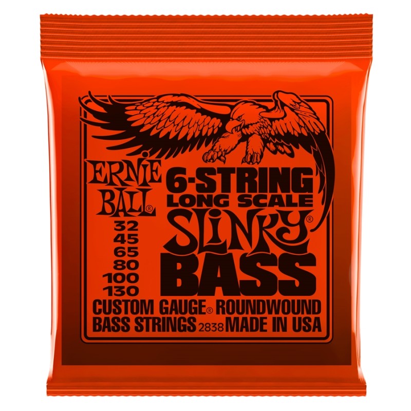 ERNIE BALL - 2838 NICKEL WOUND 6 CORDE SCALA LUNGA 32-130