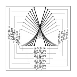 QUIK LOK - T10 BK SUPPORTO TASTIERA A "X"