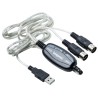 BESPECO - Cavo interfaccia MIDI/USB con DIN 5 poli IN/OUT.