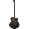 TANGLEWOOD TWBB AB - BASSO ACUSTICO ELETTRIFICATO - BLACK OPEN PORE SATIN