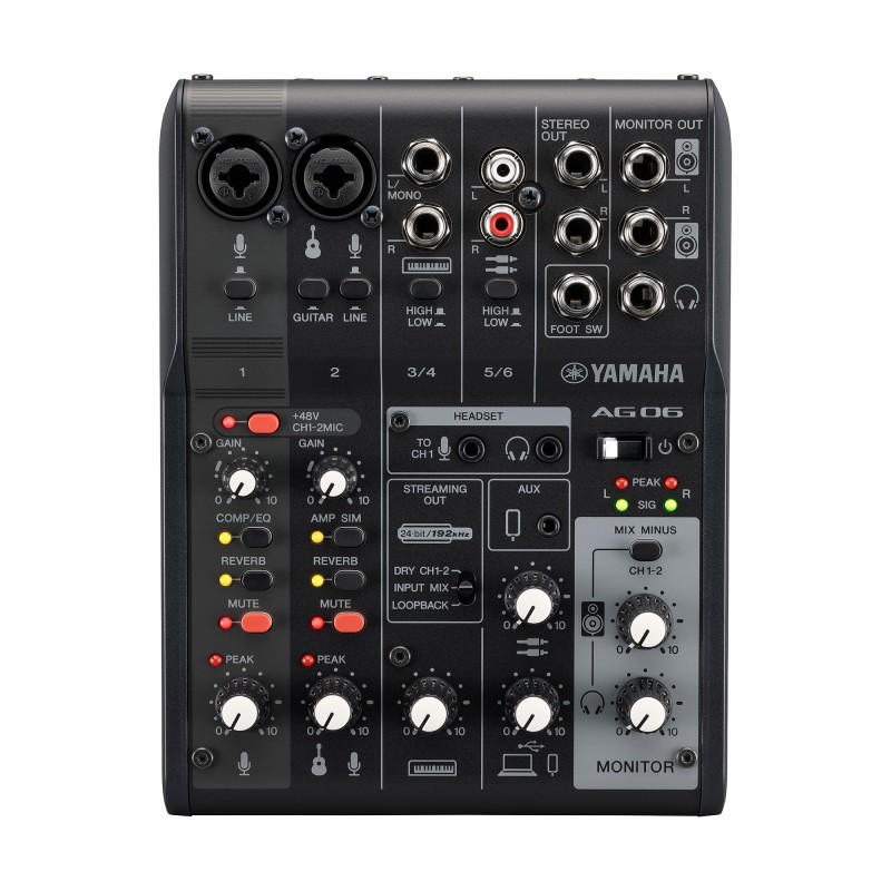 Yamaha AG06MK2 Black Mixer